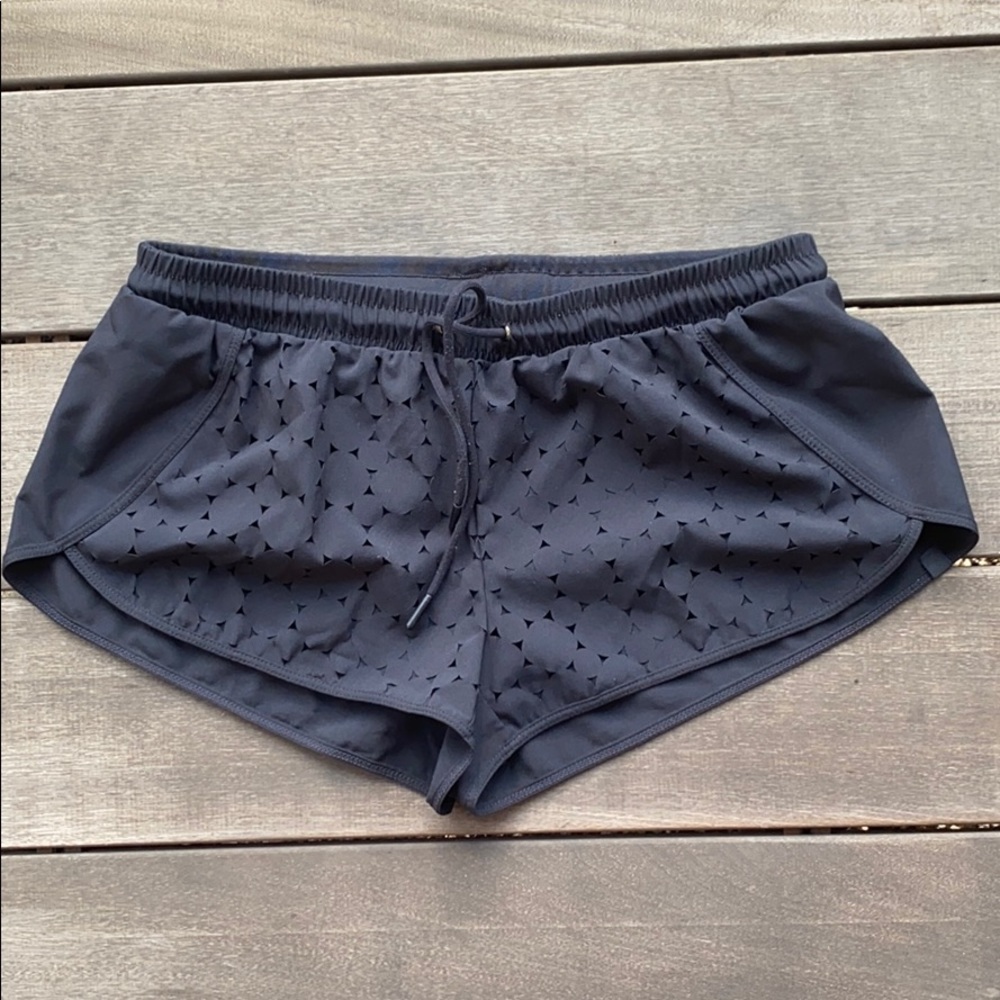 Black athletic shorts